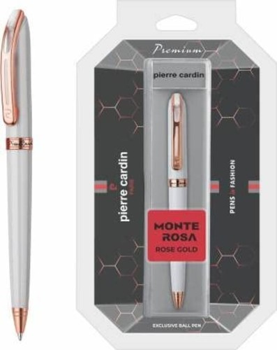 Esclusiva penna a sfera Pierre Cardin Monte Rosa oro rosa e finitura bianca | spedizione gratuita - Foto 5 di 5