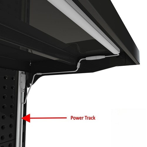 Power track 6.6FT backed slim magnetic strip for gondola shelf lights easily fit - Picture 7 of 10