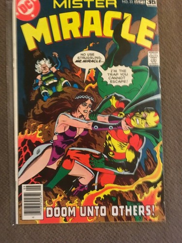 Lotto di 3 Mister Miracle 18 F+, 24 VF, 25 F Kirby art! - Foto 5 di 6