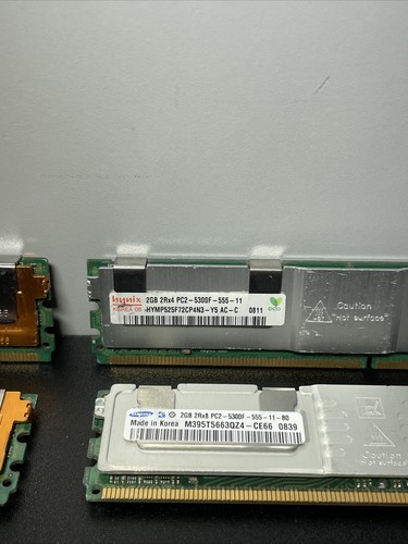 8GB Lot of (4) X 2GB Hynix 2RX4 PC2-5300F-555-11 ~ DDR2 ~ 667MHz Server RAM - Picture 4 of 6