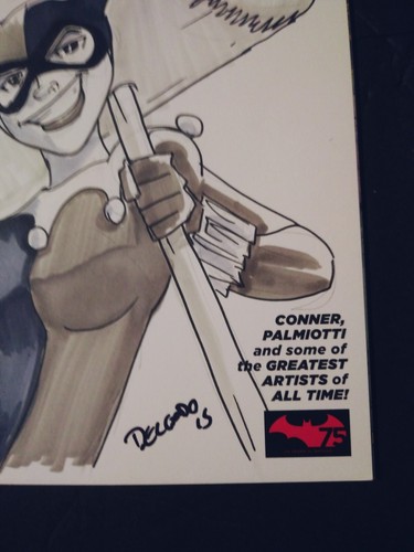 Edgar Delgado original Sketch cover Harley Quinn invades sdcc #1 - Picture 4 of 6