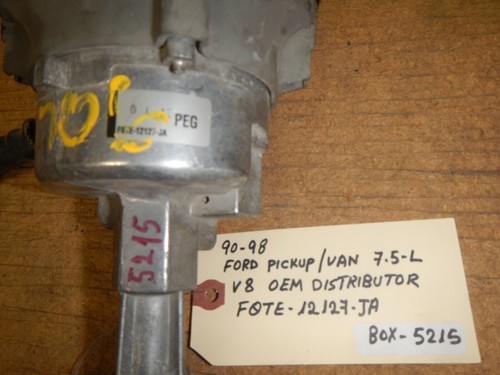 90-98 FORD PICKUP VAN 7.5-L OEM DISTRIBUTOR #F0TE-12127-JA (BOX-5215 ))/ - Picture 2 of 2