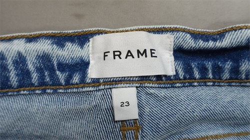 Frame Le High Straight Leg Light Wash Blue Jeans Sunland High Waist Rise - Bild 5 von 7