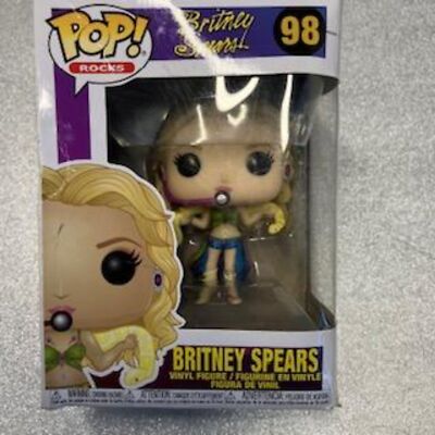 Britney Spears Salve 4 U metallic POP! Vinyl Figurine #98 Funko New Damaged Box