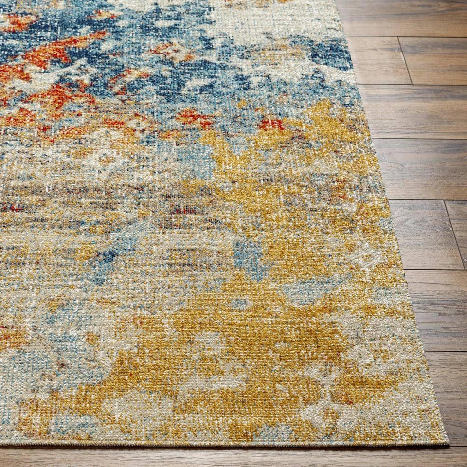 Livabliss Area Rug 5 ft.W x 7 ft.L Modern for Indoor/Outdoor in Orange/Multi - Image 3 of 4