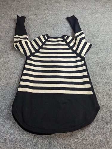 Anthropologie Sweater Womens Small Black/White Stripe Rebekah Tunic - Picture 8 of 13