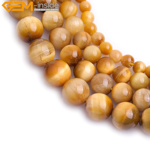Genuine Tiger's Eye Gemstone Loose Beads For Jewellery Making Strand 15" Dyed - Picture 6 of 24