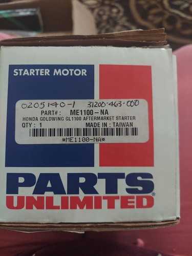 Parts Unlimited Starter Motor Honda Goldwing GL1100 Aftermarket  #ME1100-NA NOS - Bild 1 von 12