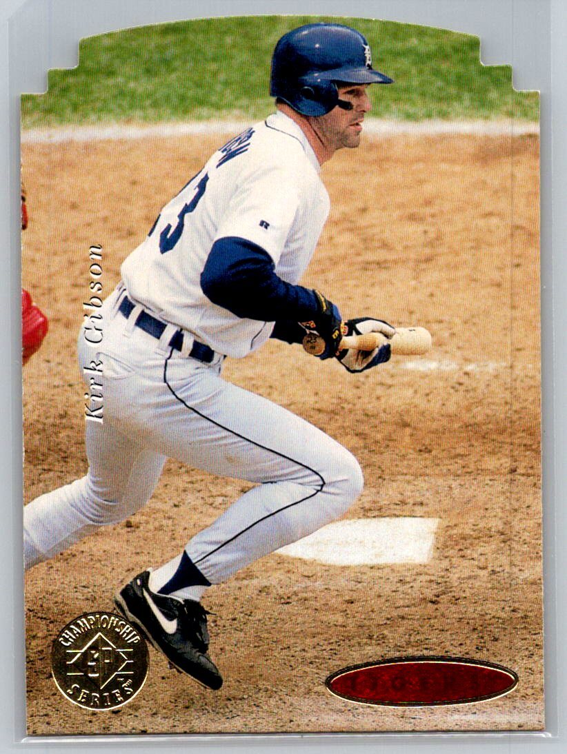 💎1995 SP Championship Die Cuts Baseball #154 Kirk Gibson - Detroit Tigers💎