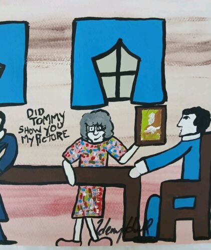 Mafia signiertes Original Henry Hill Goodfellas Gemälde Tommy und Ma. Cosa Nostra - Bild 4 von 11