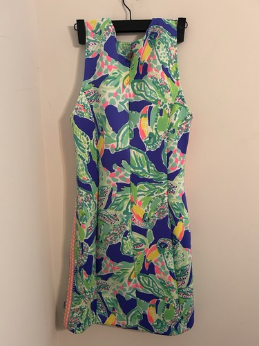 LILLY PULITZER MILA SHIFT DRESS WAKE UP CALL BECKON BLUE SIZE M - Picture 6 of 7