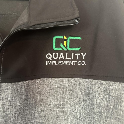 DRI DUCK Jacket Mens XL Gray Black Softshell John Deere Quality Implement Coat - Picture 2 of 13