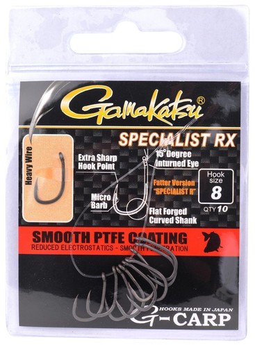 Gamakatsu G-Carp Specialist RX Hooks Karpfen Haken | 10 Stk. Angel Einzelhaken  - Bild 3 von 15
