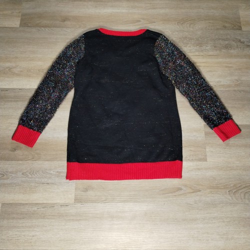 Suéter Feo Navidad Mujer XL Rojo Negro Kitsch Adornado - Imagen 7 de 8