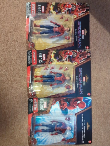 Marvel Legends Spider-Man No Way Home x3 Mint Condition Figures 