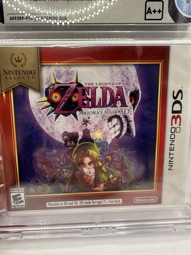 The Legend of Zelda Majora's Mask Nintendo 3DS 2015 WATA Graded 10 A++ USA Link - Picture 2 of 4