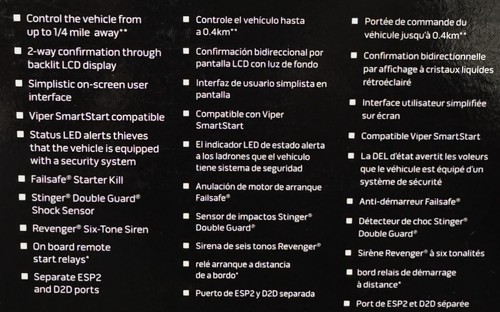 VIPER 5305V 2-WAY REMOTE START WITH VEHICLE SECURITY/CAR ALARM/KEYLESS ENTRY - Picture 6 of 8