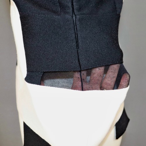 AKRIS Size 8 Layered Contrast Panel Asymmetric Tank Blouse Top - Picture 7 of 15