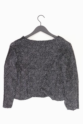 Bershka Longsleeve-Shirt Shirt für Damen Gr. 42, L Langarm schwarz aus Viskose - Bild 2 von 4
