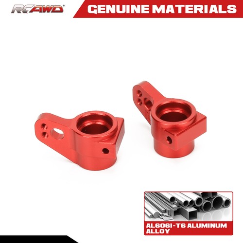 2x Alloy Rear Hub Set Red For Losi 1-10 22S 2WD No Prep Drag Car Upgrade Parts - Picture 4 of 6