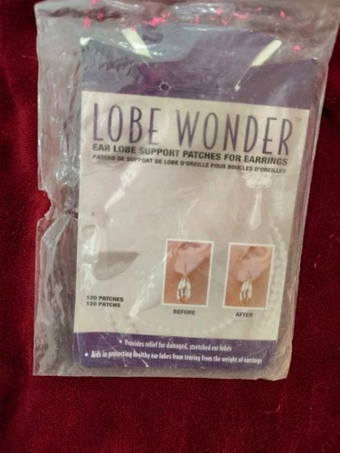 Lobe Wonder Ear Lobe Support Patches 120 Count Treasure Box - product listing photo