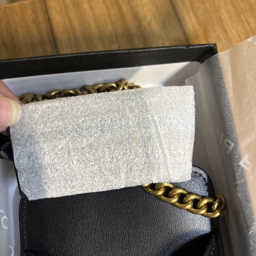 Pinko Nero Limousine Phone Case With Antique Gold Chain New In Gift Box Black - Picture 11 of 12