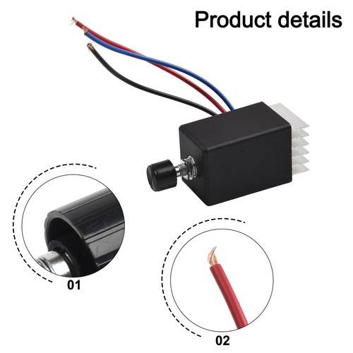 DC Speed Regulator Convenient Usage Easy To Adjust Automobile Fan Heater Control - Picture 4 of 15