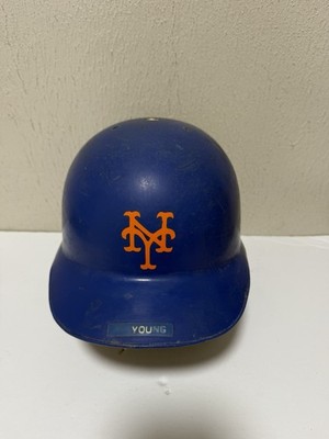 Tyson Young 1991 New York Mets Batting Helmet Blue Used Team Player Issued