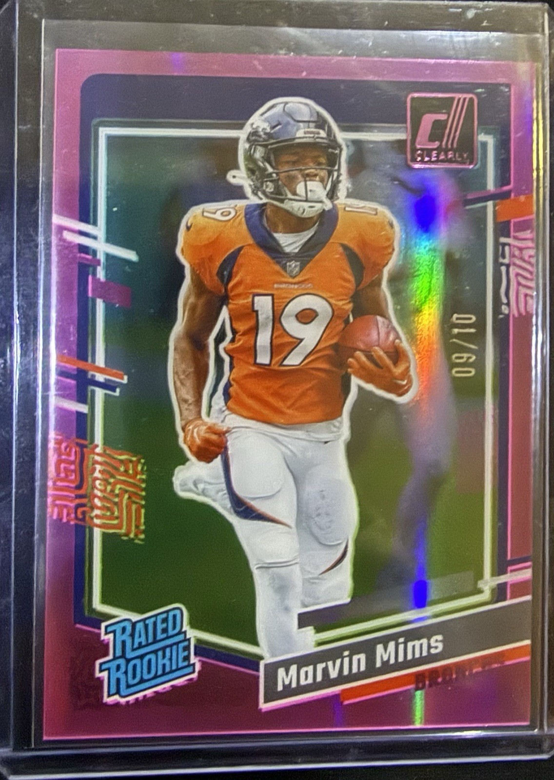 Marvin Mims Panini Clearly Donruss #74 Base
