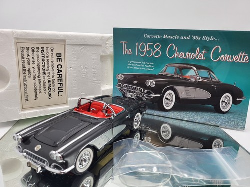 DANBURY MINT 1958 CHEVROLET CORVETTE **NO BOX/HAS ISSUES/READ DESCRIPTION