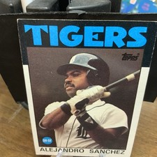 1986 Topps - #563 Alejandro Sanchez Detroit Tigers MLB Baseball Card