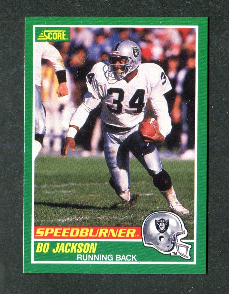 Bo Jackson Oakland Raiders Speedburner Back #314 NFL Football Card 1989 Score