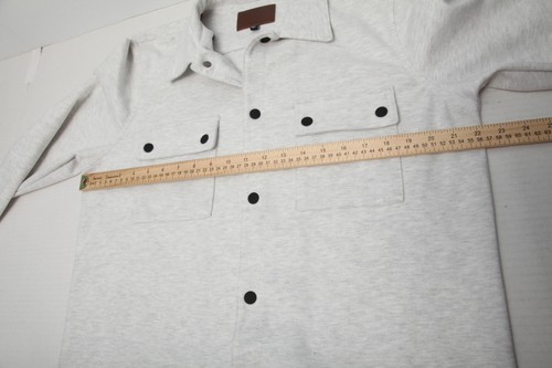 Civil Society Jacke Herren XL meliert grau Druckknopfleiste Hemd Shacket Stretch weich - Bild 7 von 11
