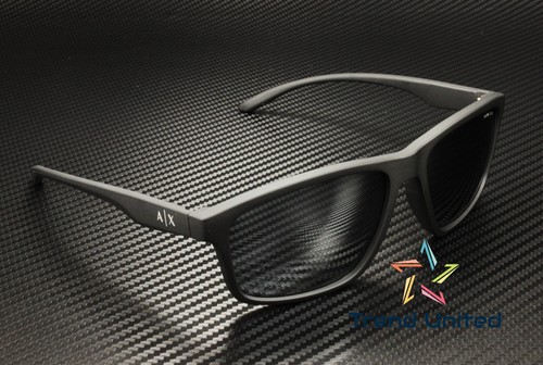 Armani Exchange AX4122S 80786G Mt Black Lt Grey Mir Black 59 mm Herren Sonnenbrille - Bild 4 von 6
