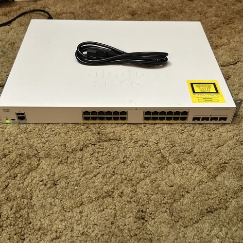 NEW Open Box Cisco 24x Gigabit / 4x SFP PoE+ Business Switch CBS350-24P-4X - Picture 2 of 3