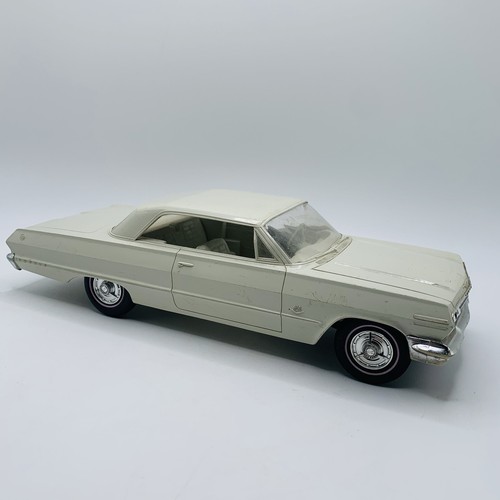 ALTES VINTAGE 1963 CHEVROLET IMPALA SS PROMO AUTO MODELL 1/25 DEALER HARD TOP 409 - Bild 5 von 15