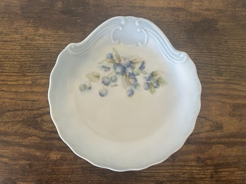 Vintage Hand Painted Porcelain Plate Stunning Table Decor 1982 Signed