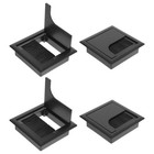 4 Pcs Kabellochabdeckung Für Schreibtisch-Drahtlöcher Rechteck -Kabel -TROMET