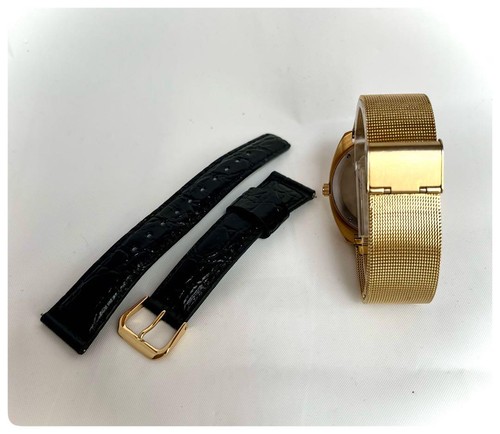 Timex Q Marmont Limited Edition Quarzuhr mit neuer Batterie und Lederarmband - Bild 4 von 6