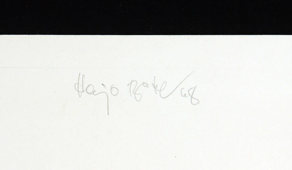 Informel-Malerei, 1968. Grosse Mischtechnik Hajo BÖTEL (*1947 D), handsigniert - Bild 3 von 4