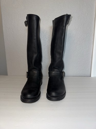 Frye Veronica lässige halbhohe schwarze Damen-Lederstiefel Größe 6 - Bild 3 von 11