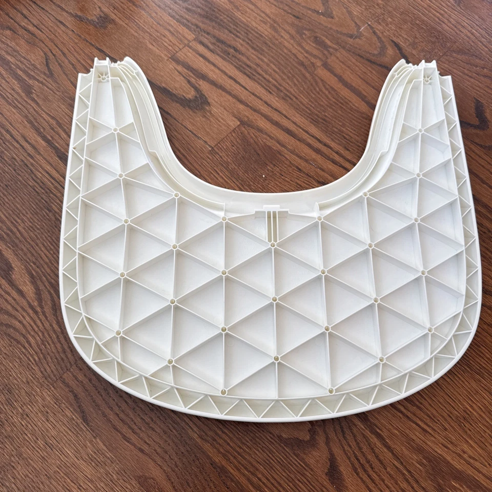 Bandeja para silla alta Stokke Tripp Trapp blanca bebé o niño pequeño, ligeramente usada Foto 2 de 3