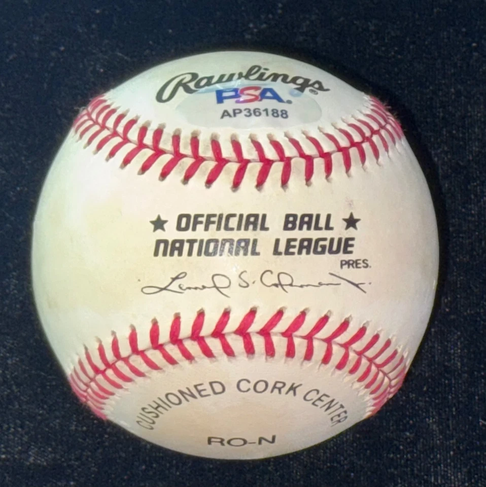 Tom Cheney "21 K's Strikeouts - MLB Record" Signed Autographed Baseball Auto PSA - Image 3 of 4