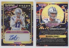 2024 Leaf Vivid Glowing Review /10 Brandon Aubrey #GR-BA1 Auto