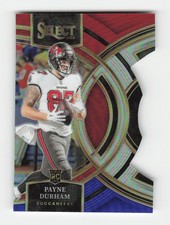 Payne Durham 2023 Panini Select Red and Blue Prizms Die Cuts #155