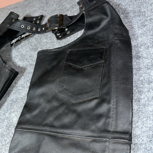 Woman Genuine Leather Brand Motorcycle Chaps Size Medium NWT - Bild 3 von 10