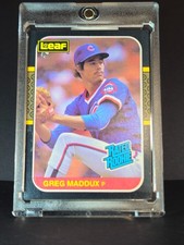 1987 LEAF GREG MADDUX RC #36 CHICAGO CUBS HOF ROOKIE
