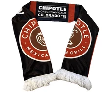 Chipotle Men's Scarf MLS Futbol Colorado Homegrown Game Soccer Mexican Grill