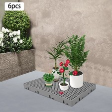 6Pcs Moisture-Proof Floor Pallets Storage Pad Breathable Round Hole Ventilation