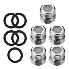 5 Pcs Faucet Adapter Kit Copper Kitchen Sink Adapter for Water Filter Use